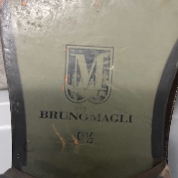 Bruno Magli Italian Made Brown Monk Strap Shoes 100% Leather - Picture 7 of 8